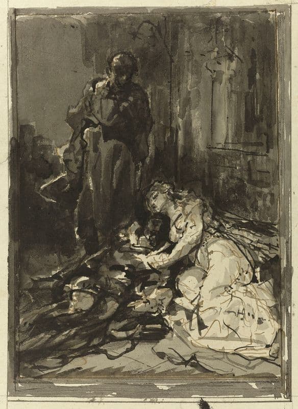 La dernière scène d’Hernani as a canvas print