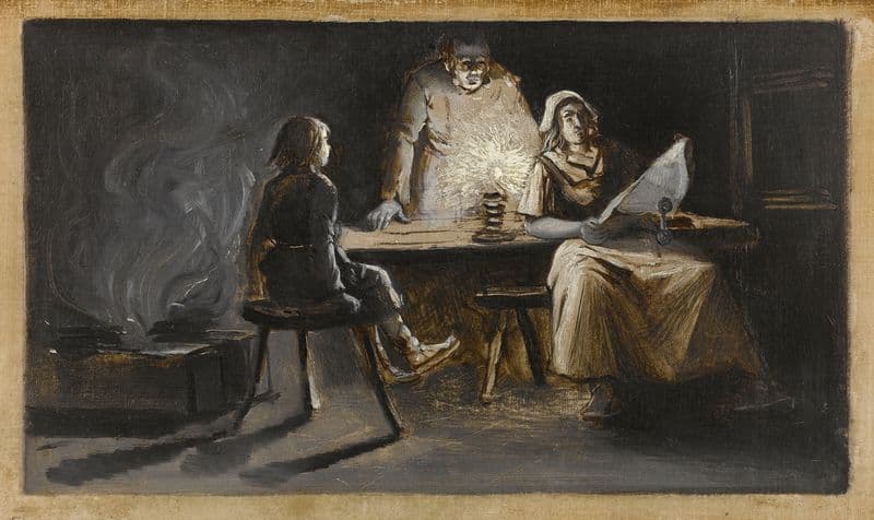 La famille du bourreau Nychol as a canvas print