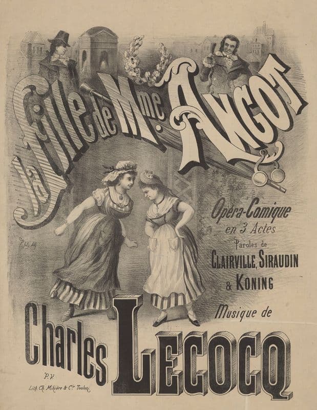 La fille de Mme Angot as a canvas print