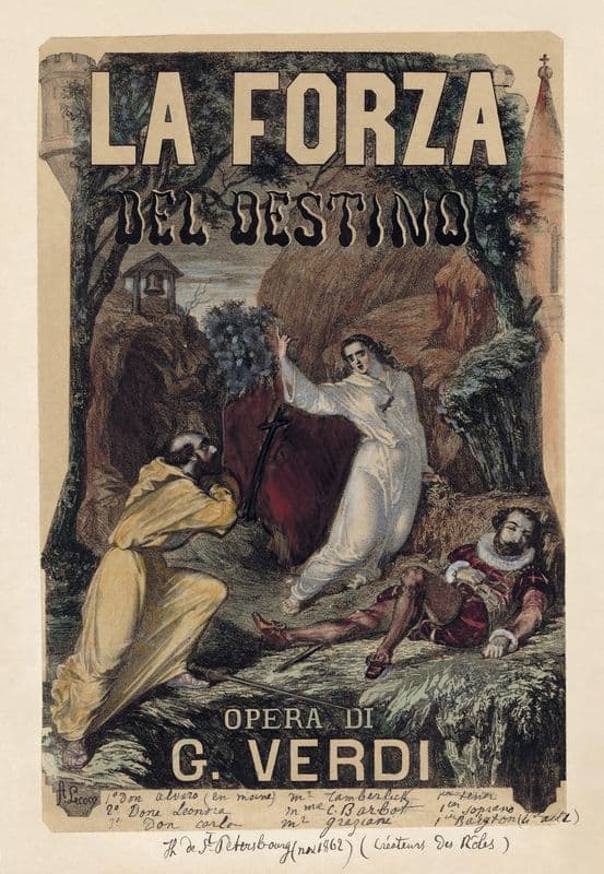 La forza del destino (1862-1880) as a canvas print