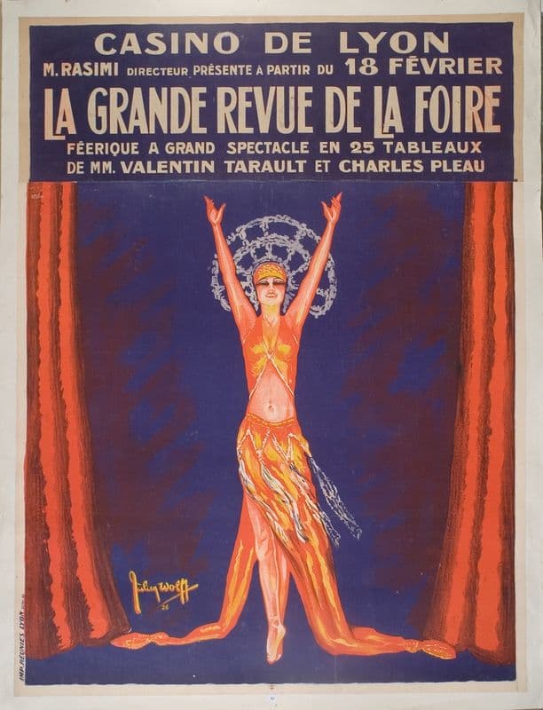 La grande revue de la foire as a canvas print