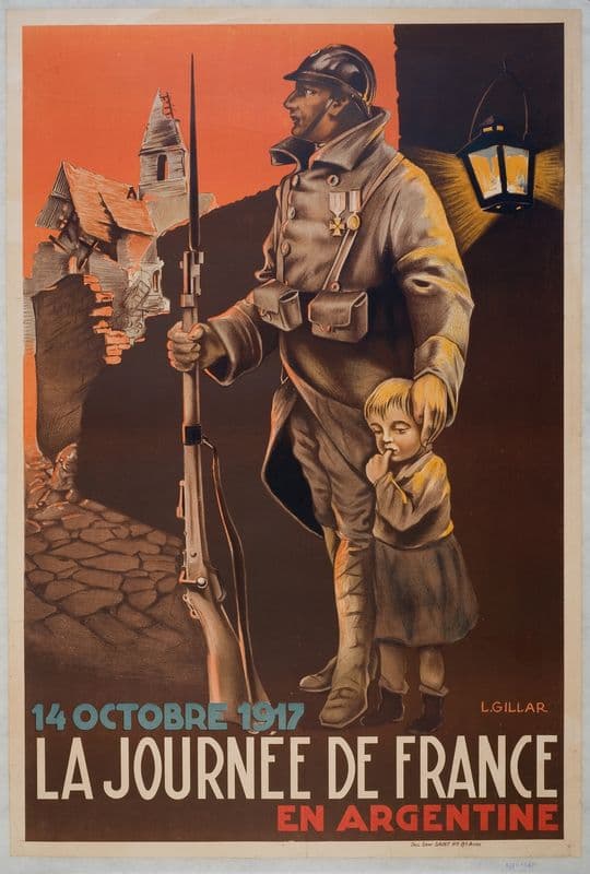 La journée de France en Argentine as a canvas print