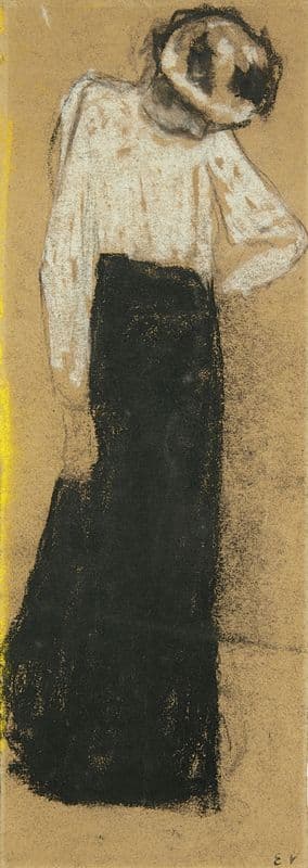 La jupe noire as a canvas print