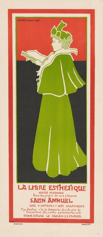 La libre esthétique. Musee moderne as a canvas print