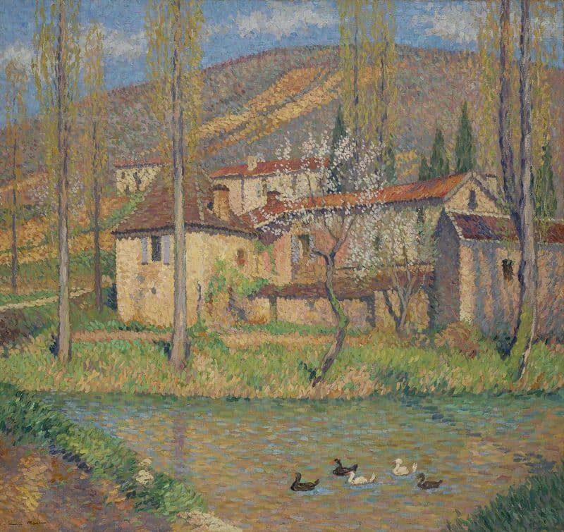 La Maison du vert (circa 1920-30) as a canvas print