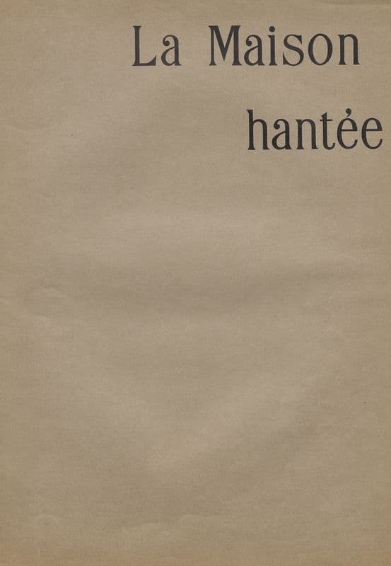 La Maison Hantée – Title (full_1896) as a canvas print