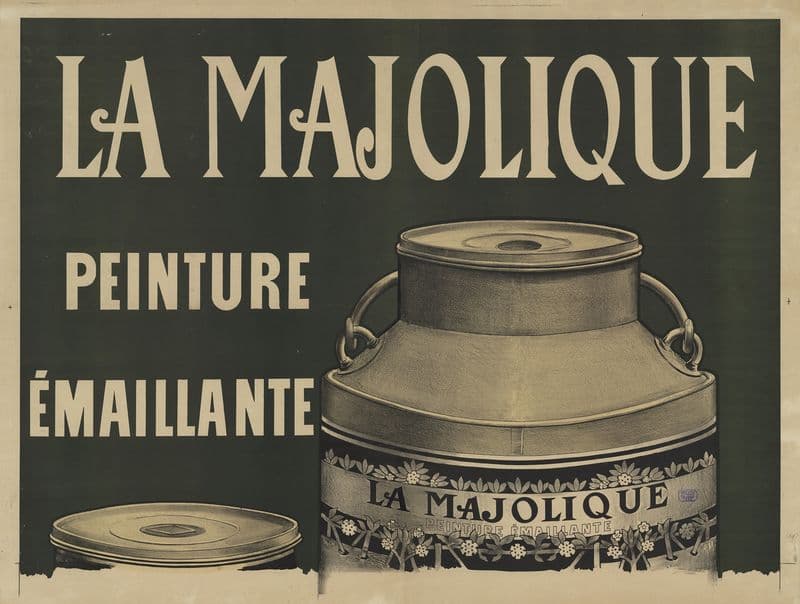 La Majolique, peinture émaillante as a canvas print