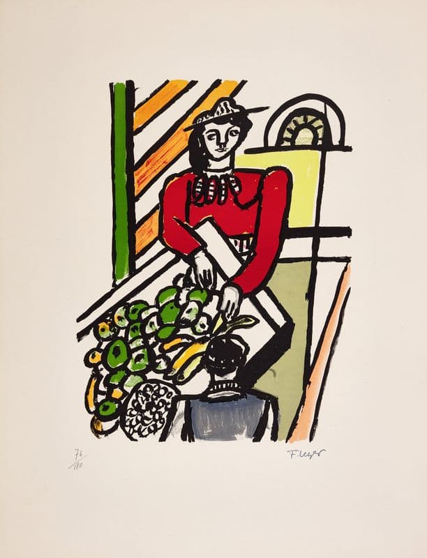 La marchande des quatre-saisons (The Merchant of Four Seasons) as a canvas print