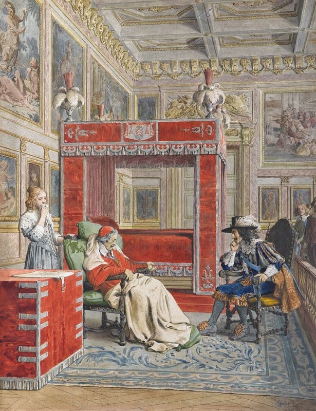 La Mort de Richelieu as a canvas print