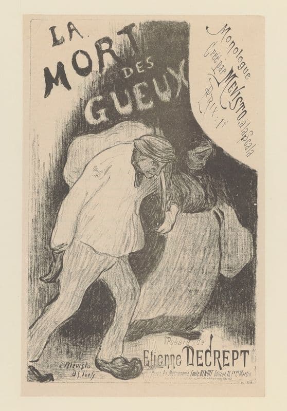 La mort des gueux as a canvas print