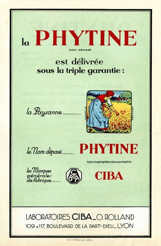 La Phytine (1910-1950) as a canvas print