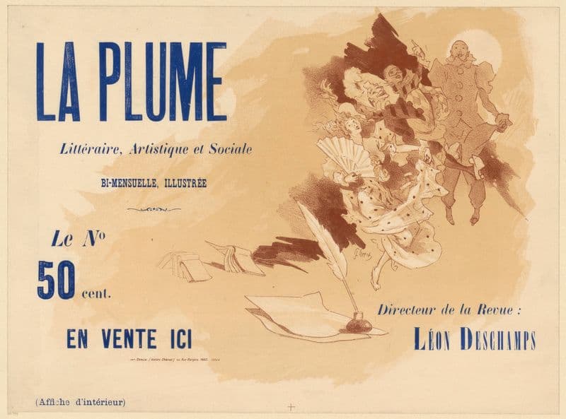 La Plume. Littéraire, Artistique et Sociale (1889 - 1899) as a canvas print