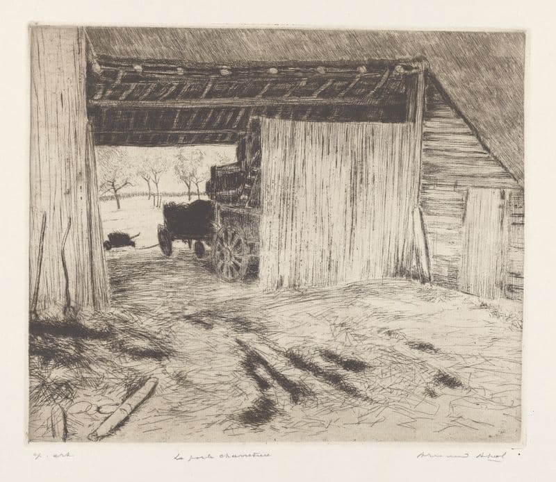 La porte charretière as a canvas print
