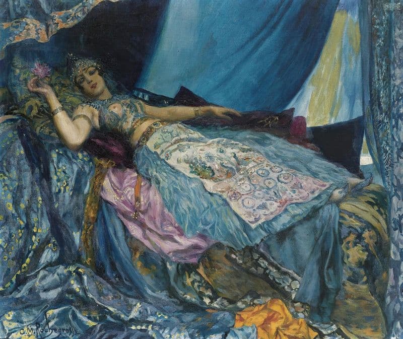 La Princesse Bleue as a canvas print