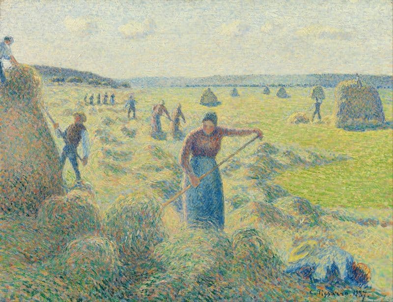 La Récolte des Foins, Éragny as a canvas print