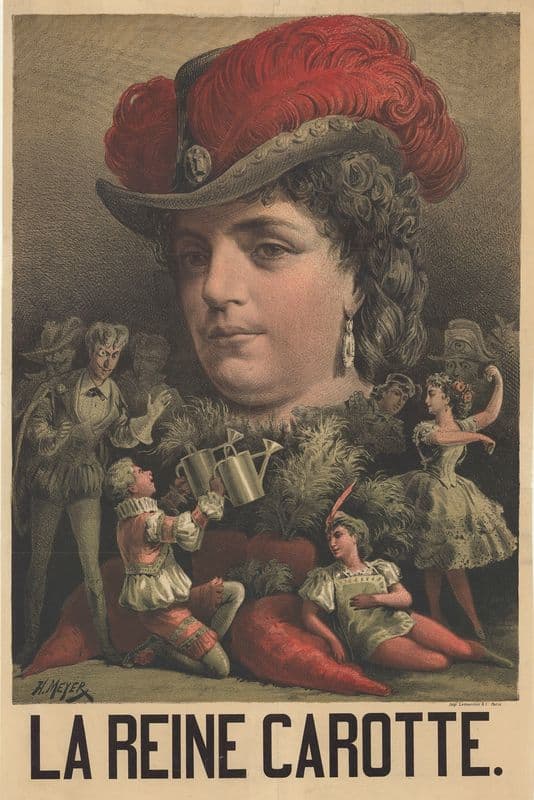 La Reine carotte as a canvas print