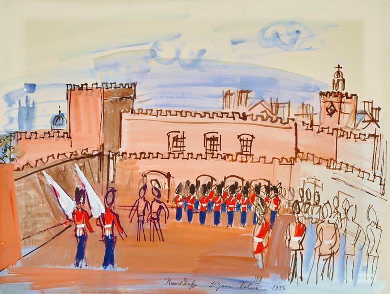 La relève de la garde as a canvas print