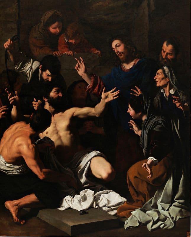 La Resurrección De Lázaro as a canvas print