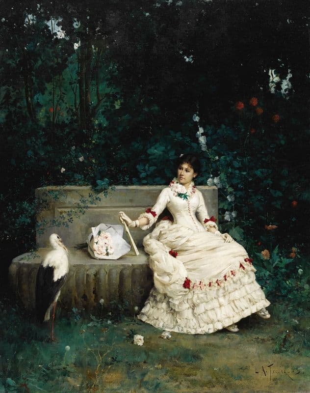 La Reverie Interrompue as a canvas print
