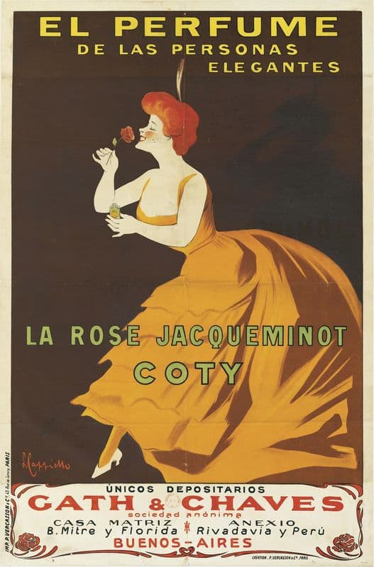 La Rose Jacqueminot Coty as a canvas print