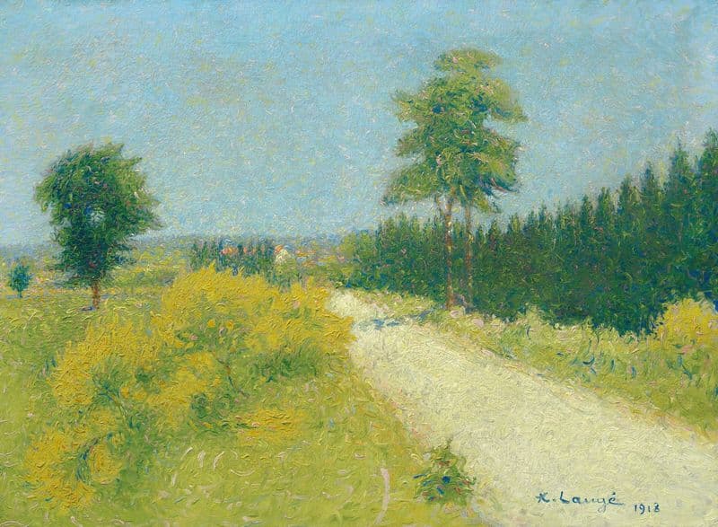 La route de Belvèze vers le relais as a canvas print