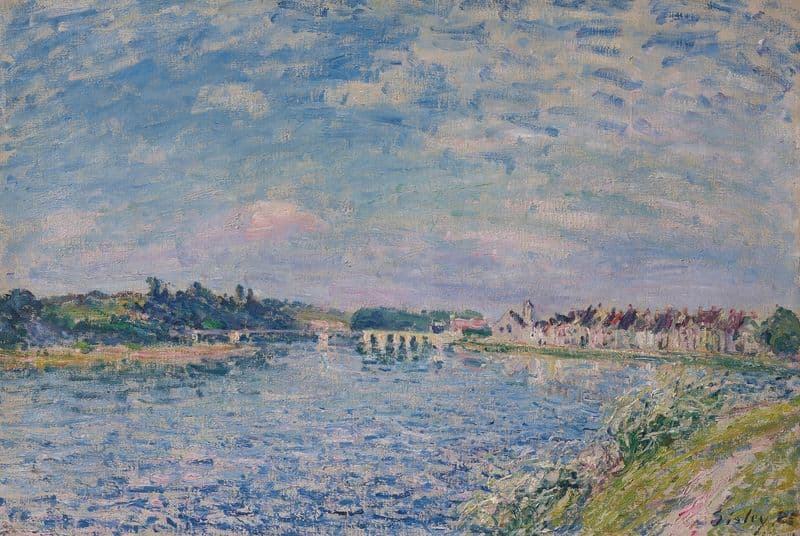 La Seine à Saint-Mammès, le soir as a canvas print