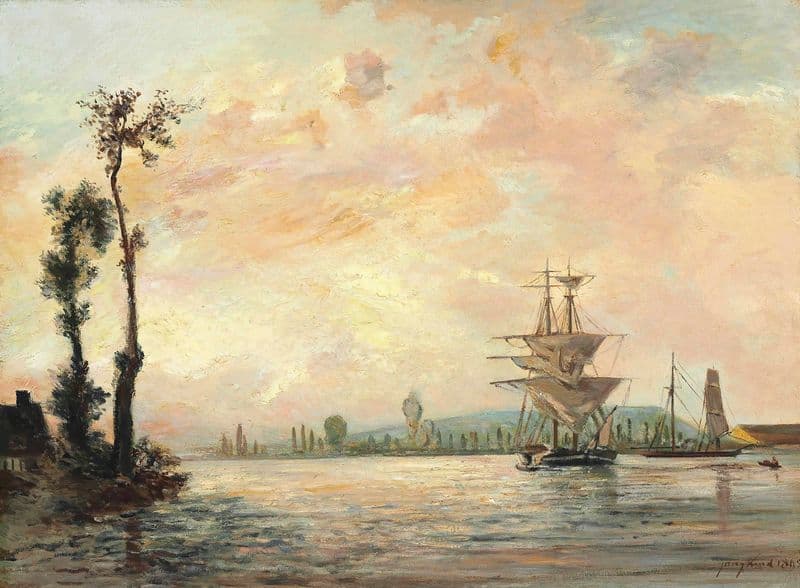 La Seine Près De Rouen as a canvas print