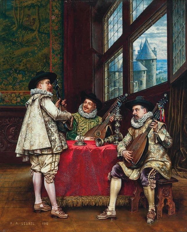 La serenade as a canvas print