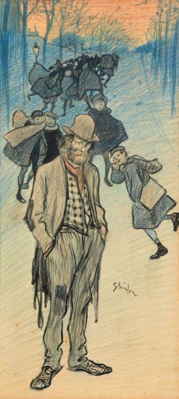 La sortie de l’école as a canvas print