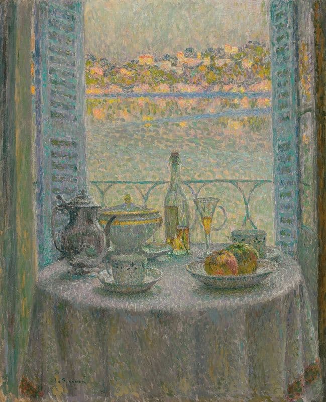La table ronde as a canvas print
