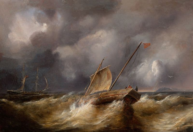 La tempête as a canvas print