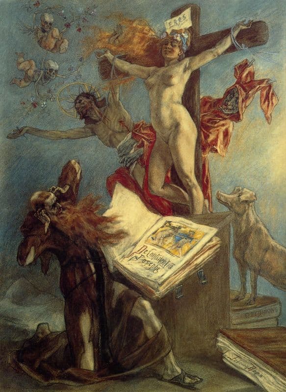 La tentation de Saint Antoine as a canvas print