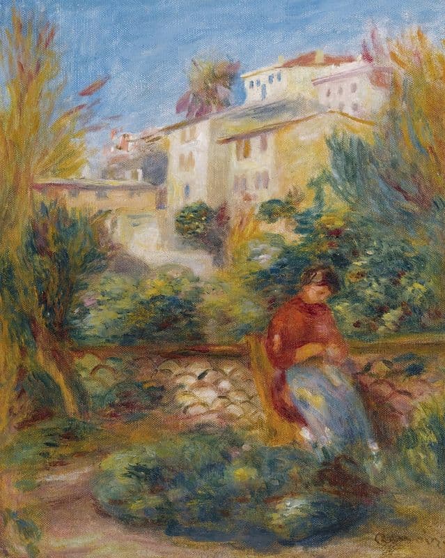La Terrasse À Cagnes (circa 1908) as a canvas print