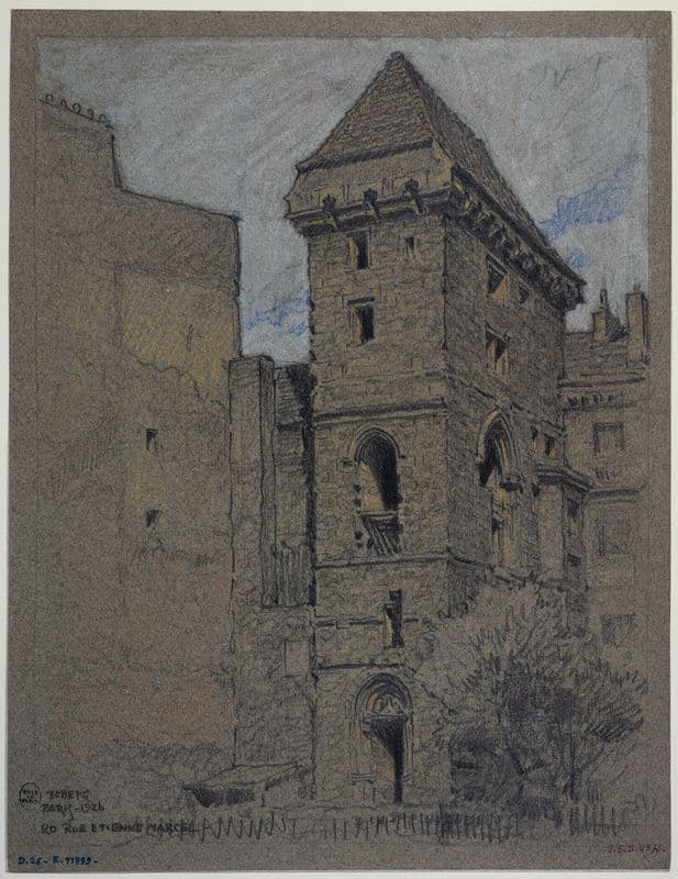 La tour de Jean-sans-Peur, 20 rue Etienne Marcel as a canvas print