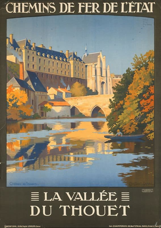 La vallée du Thouet as a canvas print