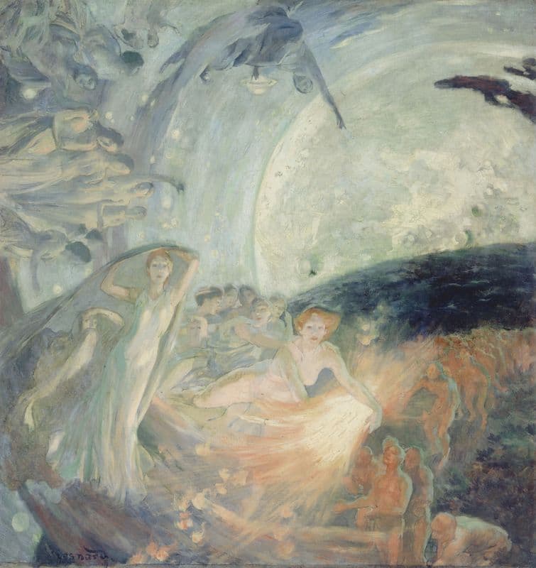 La Vérité entraînant les Sciences à sa suite répand sa lumière sur les hommes as a canvas print