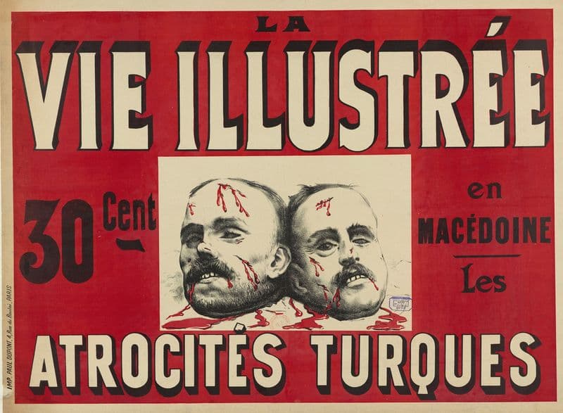 La Vie illustrée. En Macédoine – Les atrocités turques as a canvas print