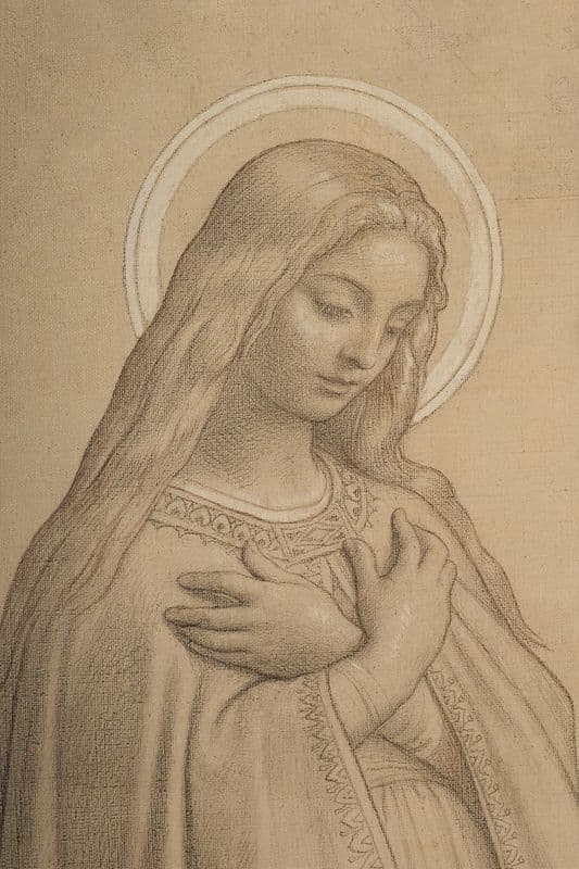 La Vierge devant la Trinité as a canvas print