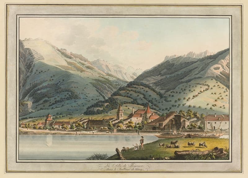 La Ville de Villeneuve dans le Bailliage de Vevey as a canvas print