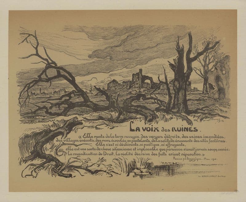 La voix des ruines as a canvas print