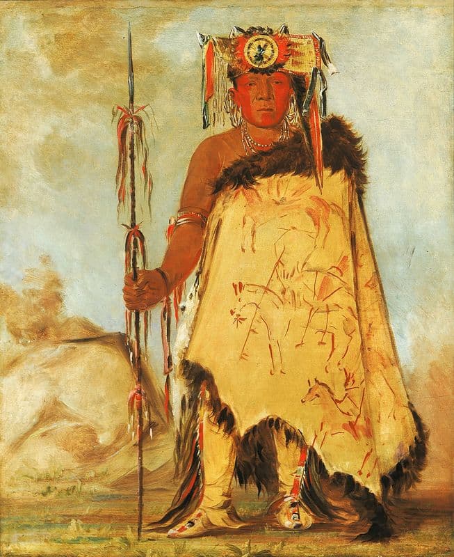 La-Wée-Re-Coo-Re-Shaw-Wee, War Chief, a Republican Pawnee as a canvas print