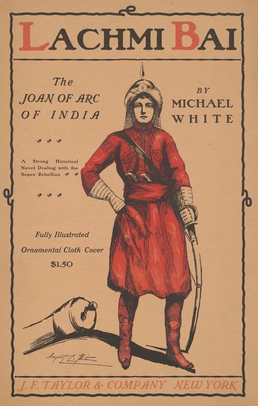 Lachmi Bai, the Joan of Arc of India by Michael White as a canvas print