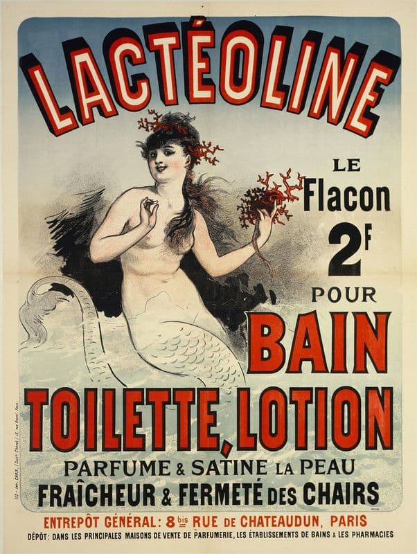 Lacteoline,Bain Toilette, Lotion as a canvas print