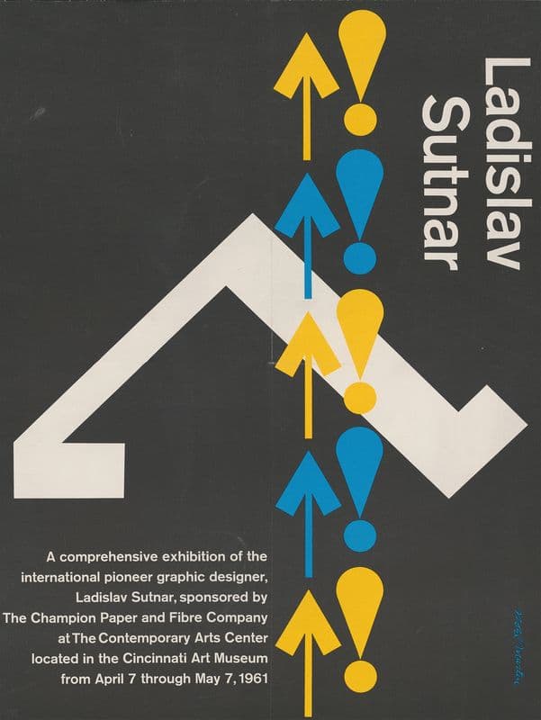 Ladislav Sutnar. A comprehensive exhibition of the international pioneer graphic designer as a canvas print
