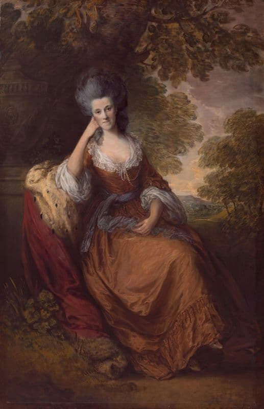 Lady Anne Hamilton (ca. 1778) as a canvas print