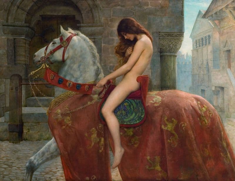 Lady Godiva as a canvas print