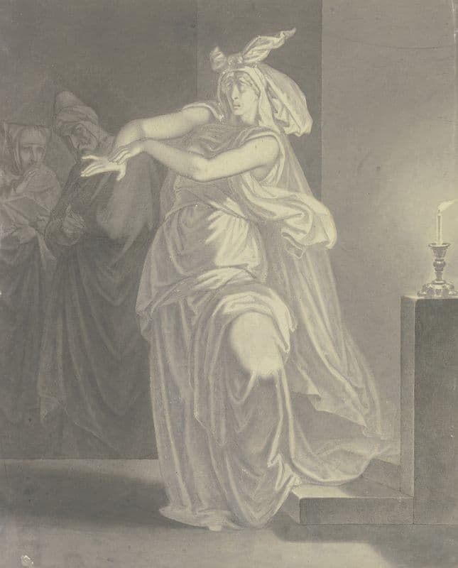 Lady Macbeth mit blutigen Händen as a canvas print