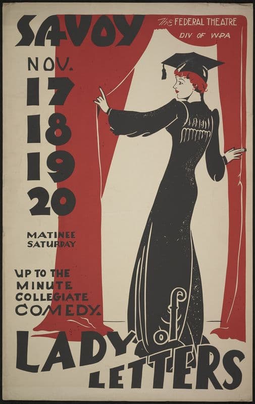 Lady of Letters (1934-1943) as a canvas print