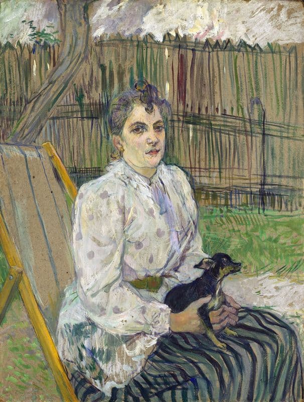 Lady with a Dog as a canvas print