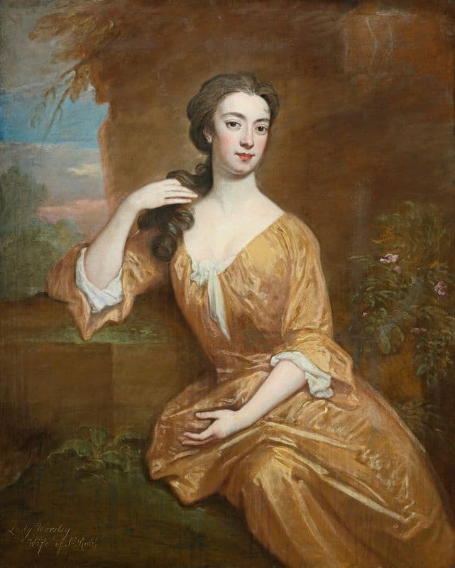 Lady Worsley as a canvas print